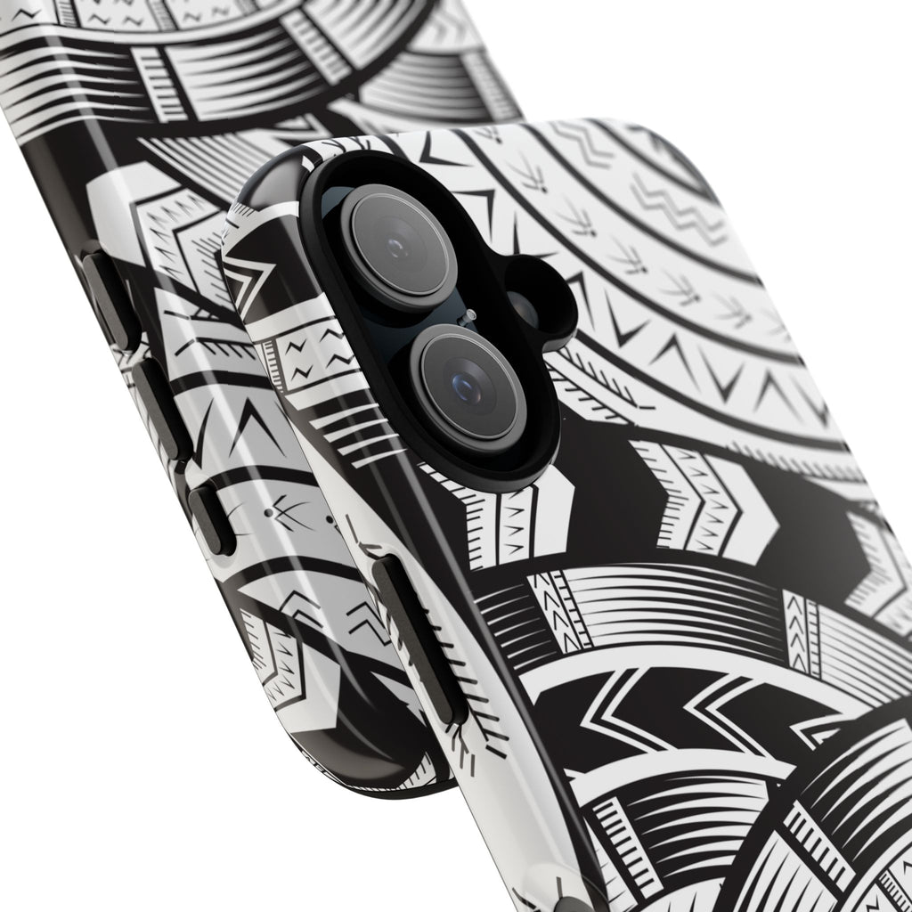 Black and White Tatau Phone Case
