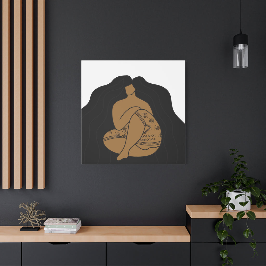 Samoan Malu and Long Hair Don't Care Canvas