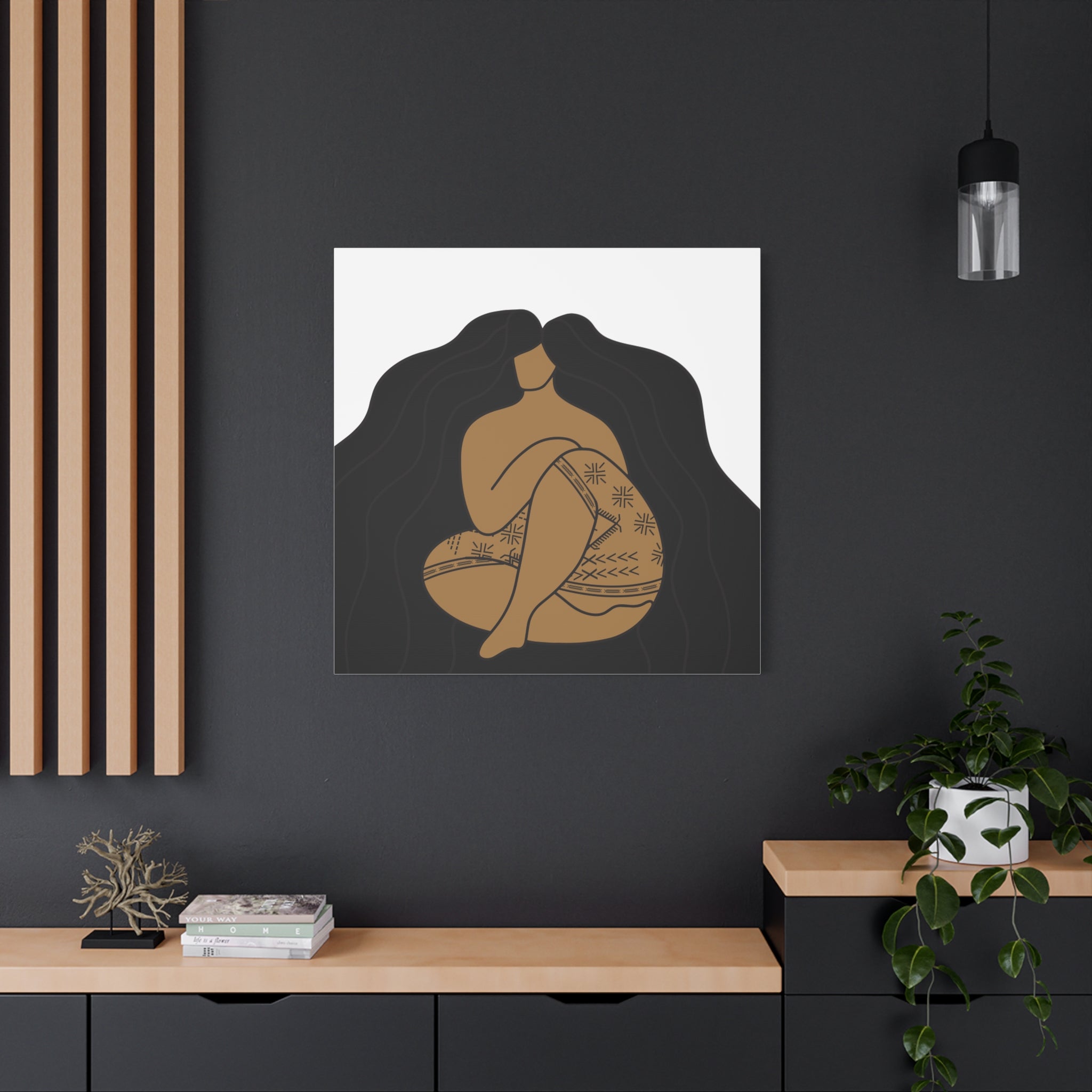 Samoan Malu and Long Hair Don't Care Canvas