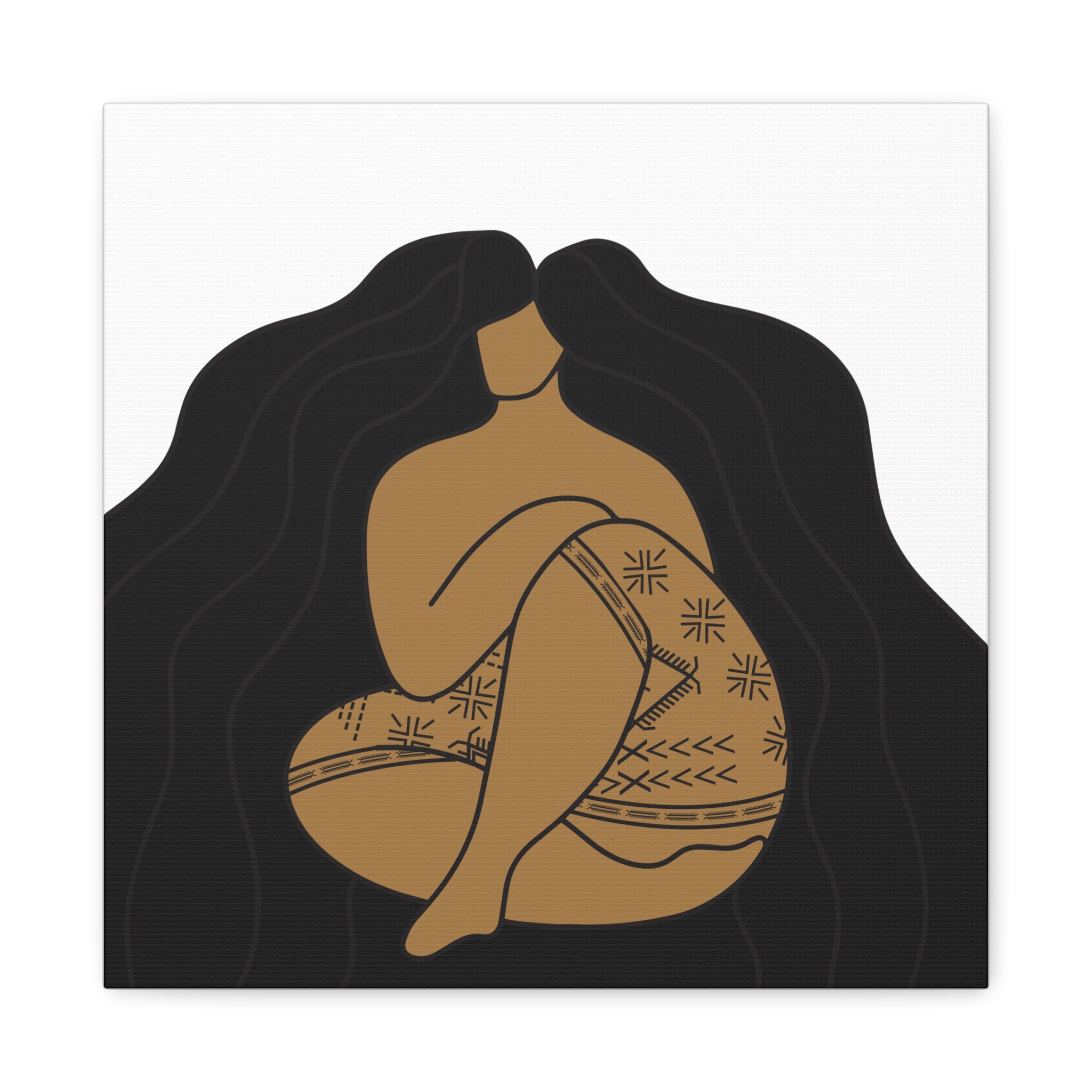 Samoan Malu and Long Hair Don't Care Canvas