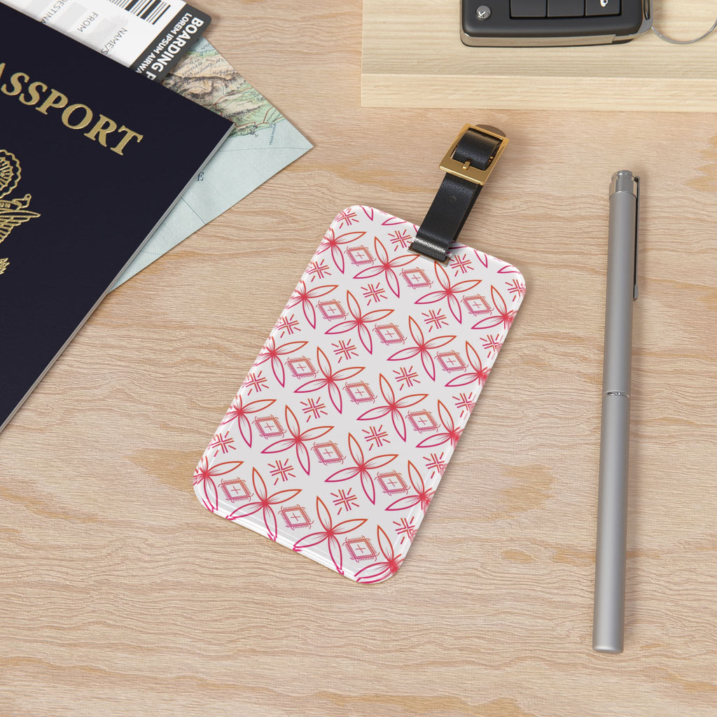 Fuli (Pink & Orange) Luggage Tag