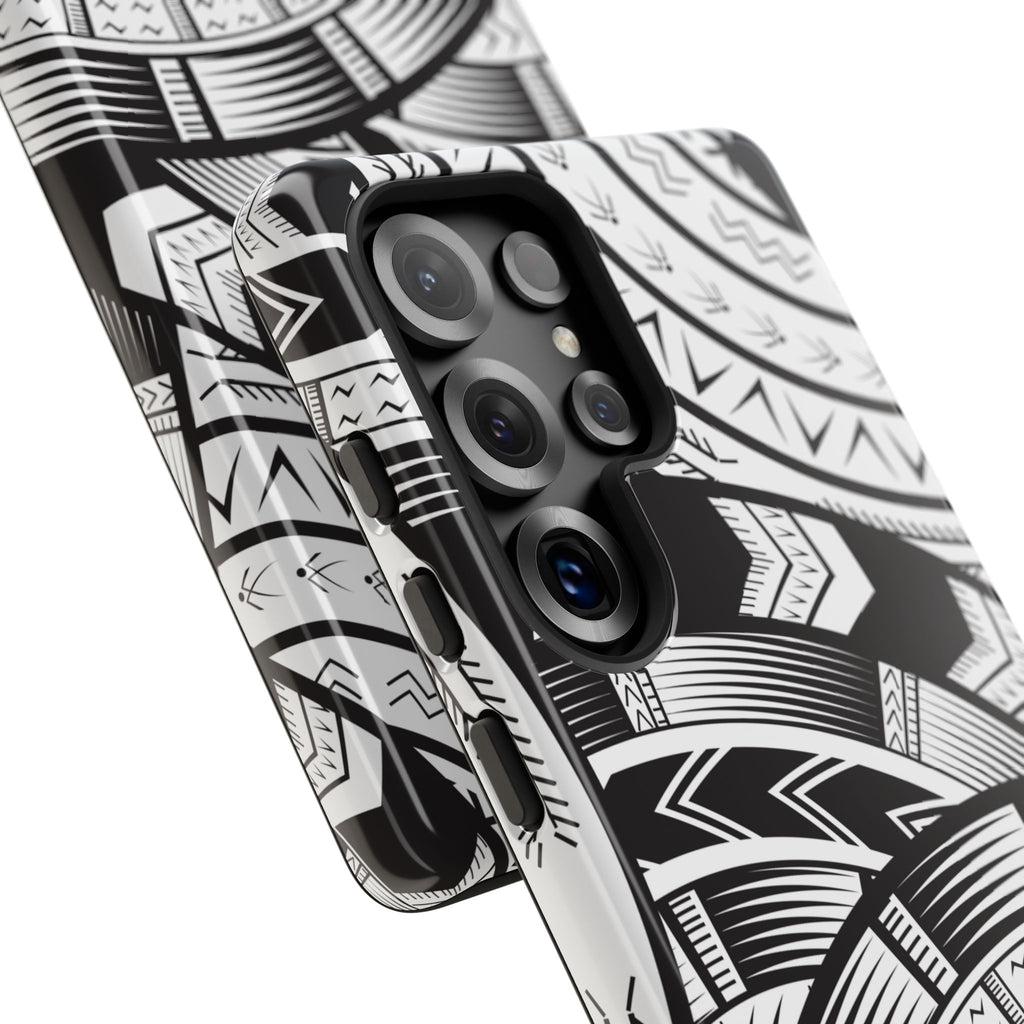 Black and White Tatau Phone Case