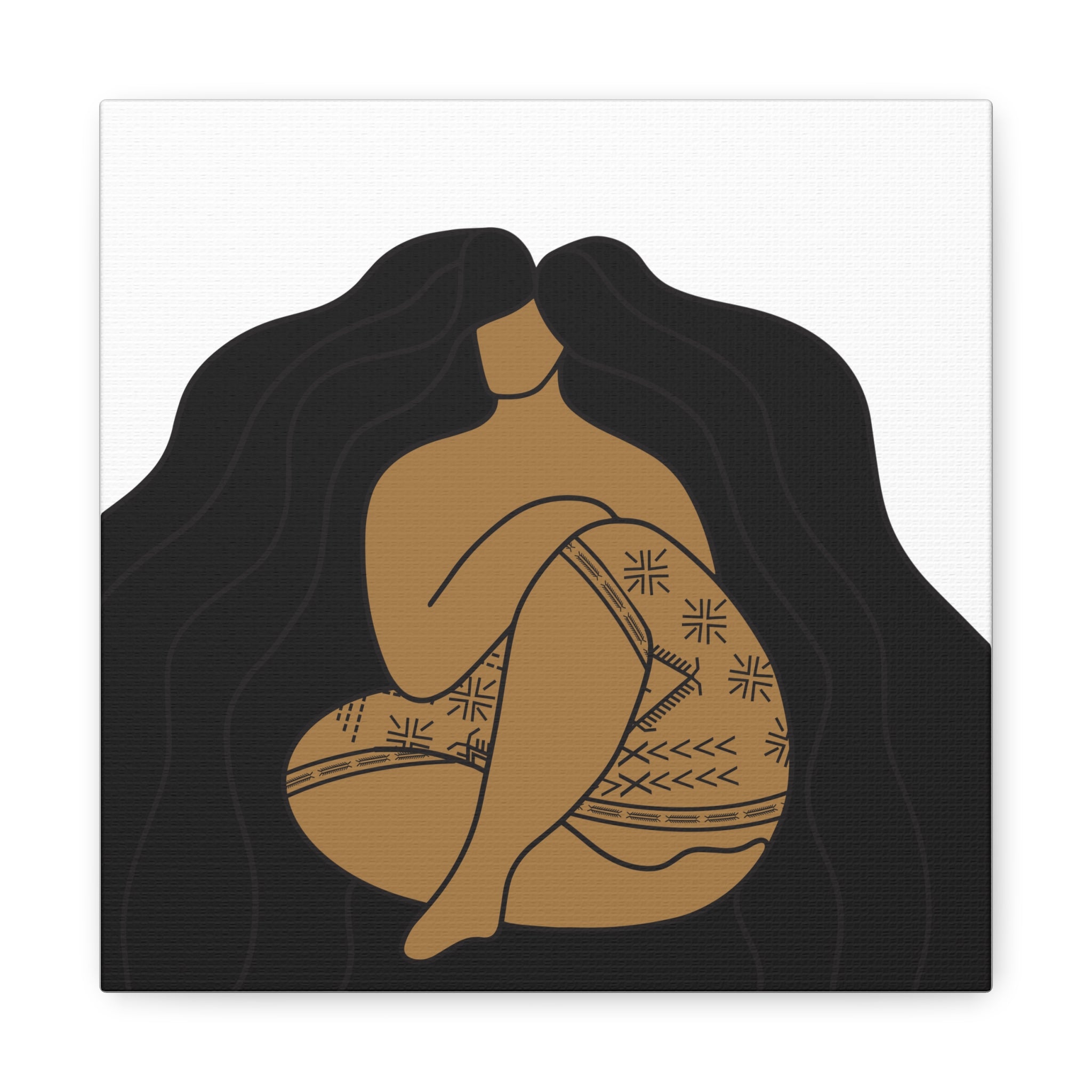 Samoan Malu and Long Hair Don't Care Canvas