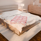 Fuli (Pink & Orange) Velveteen Plush Blanket