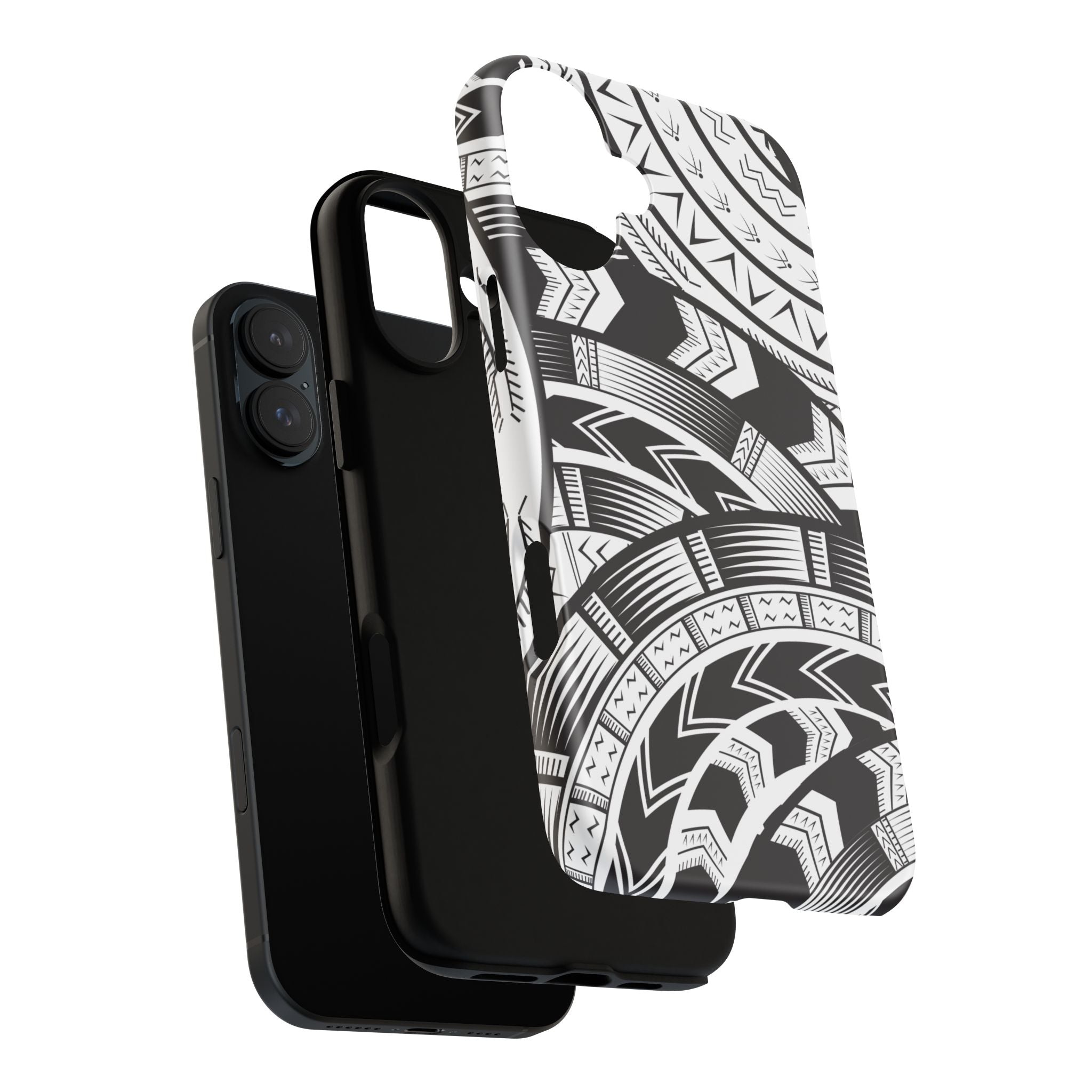Black and White Tatau Phone Case