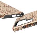 Manu Brown Tribal Paw Print Phone Case — Patterned All-Over-Print Phone Case