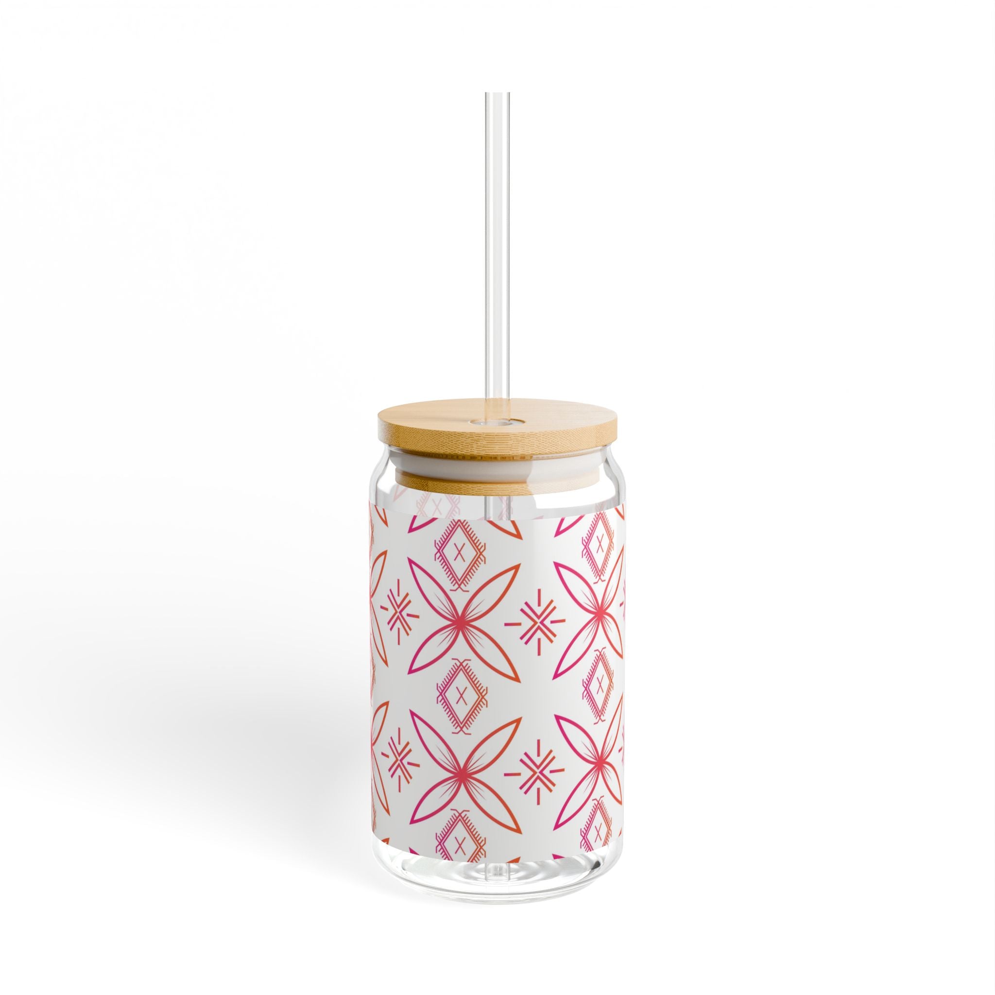 Fuli (Pink & Orange) Sipper Glass