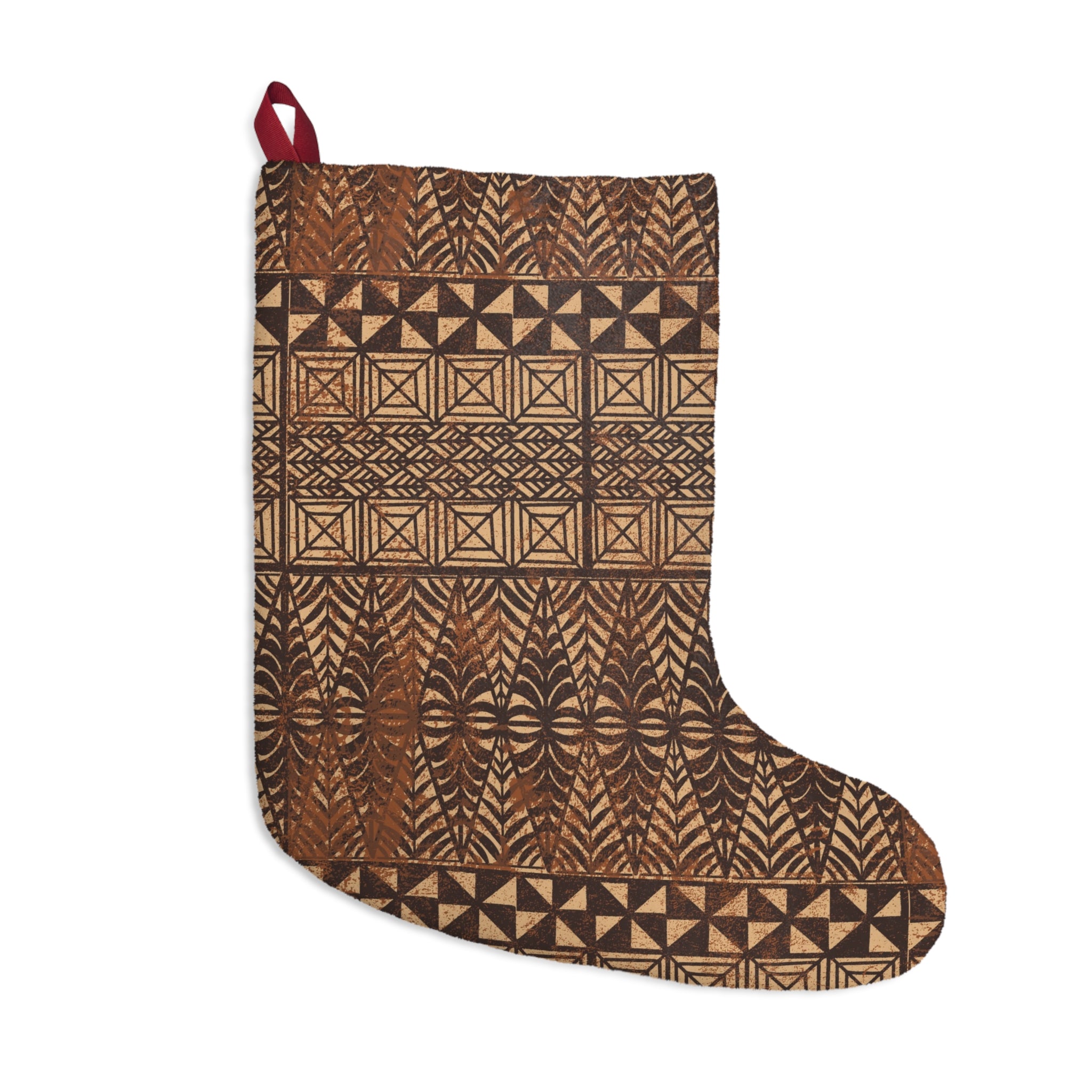 Tongan Ngatu Christmas Stocking