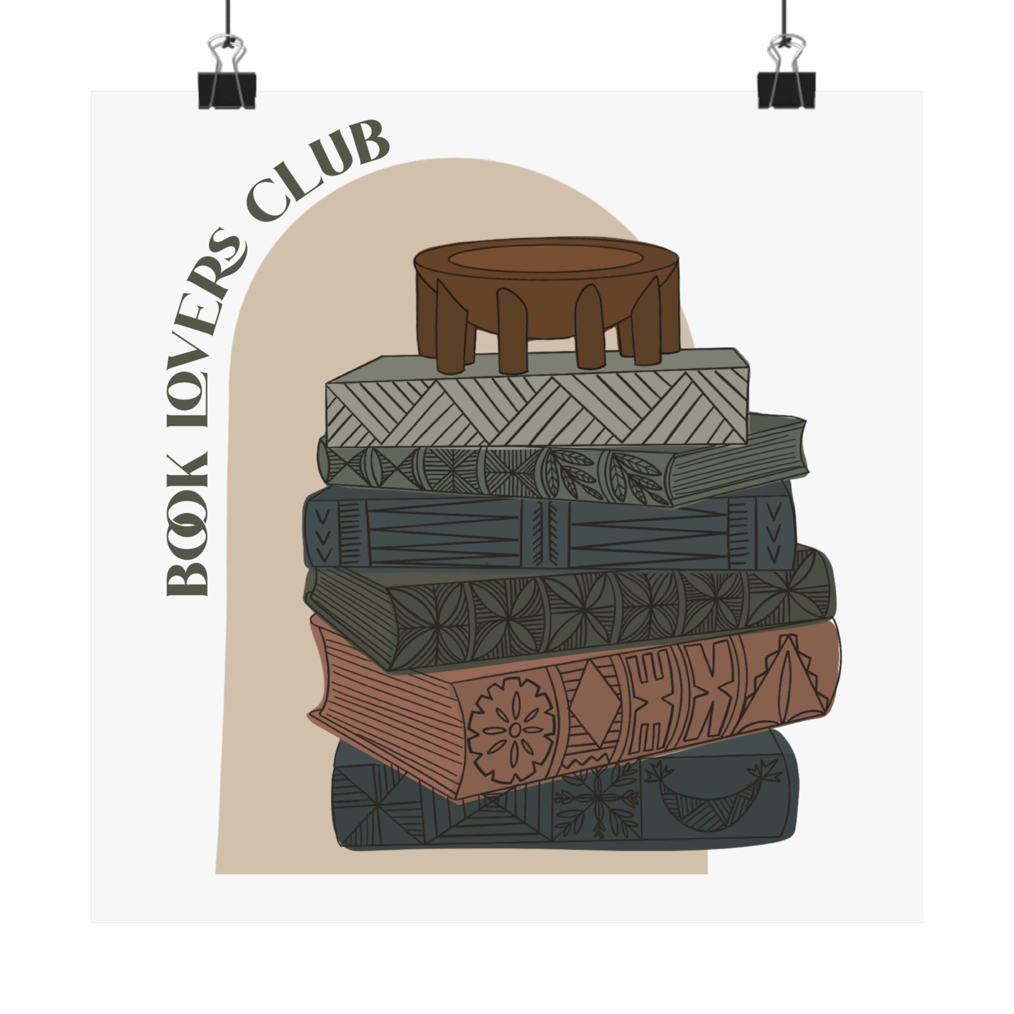 Book Lovers Club Poster