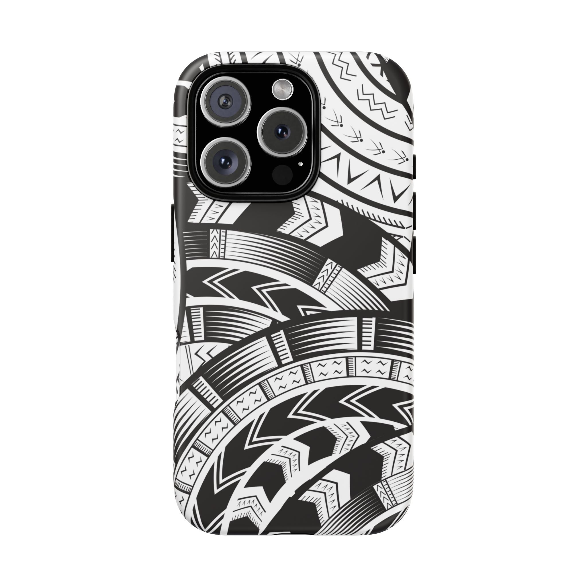 Black and White Tatau Phone Case
