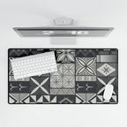 Maluelue (Black & Grey) Desk Mat