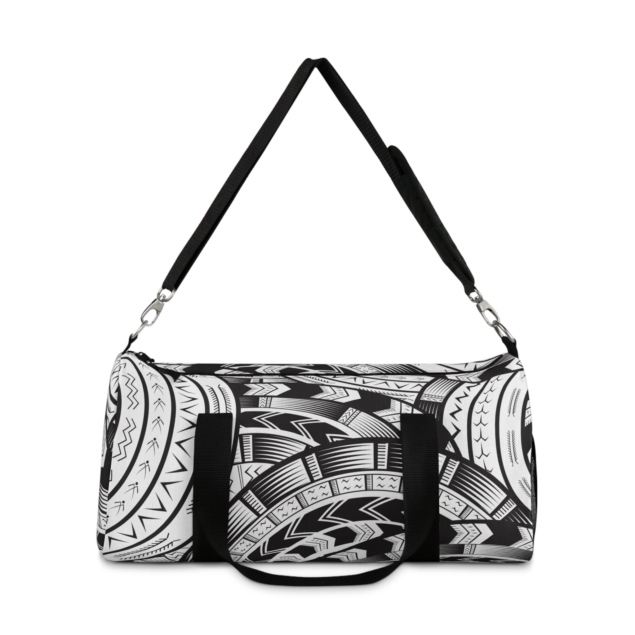 Black and White Duffle Bag