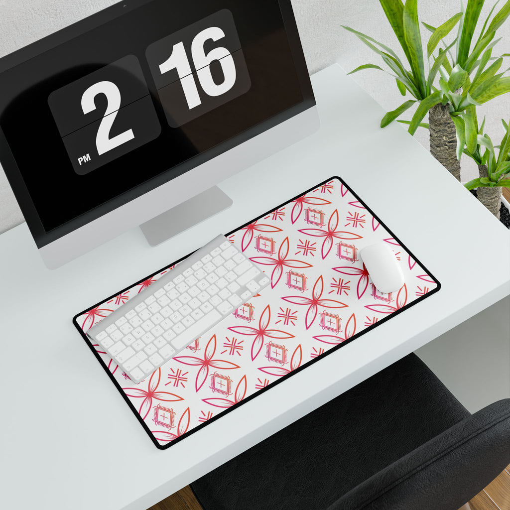 Fuli (Pink & Orange) Desk Mat