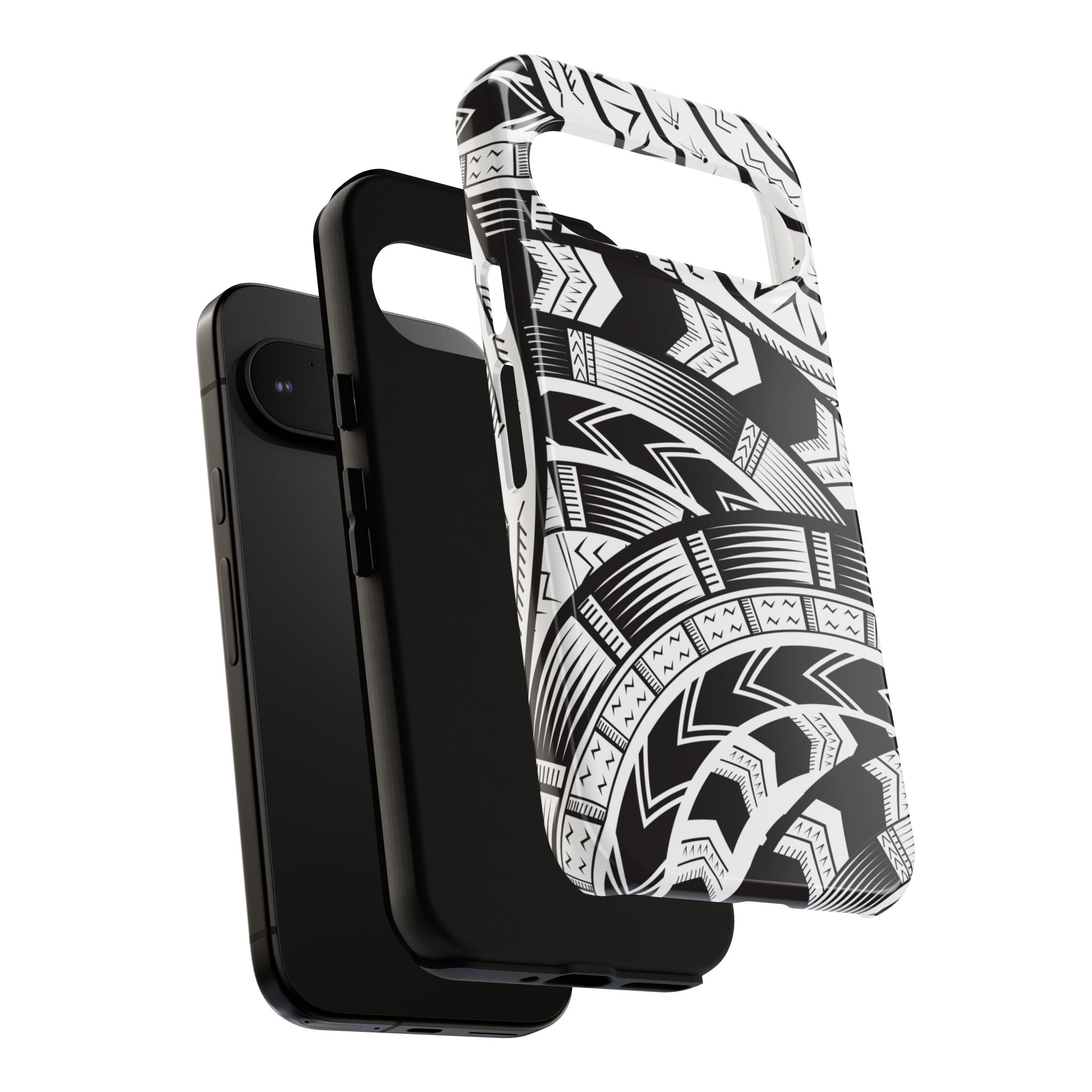 Black and White Tatau Phone Case