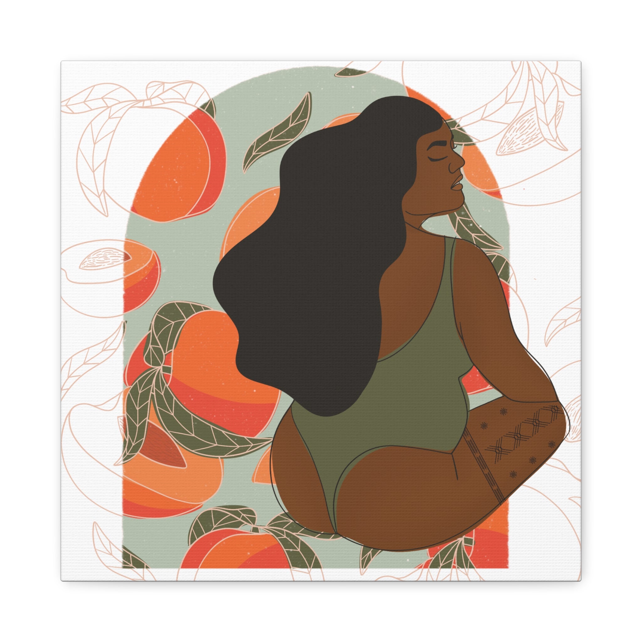 Peach Season Canvas
