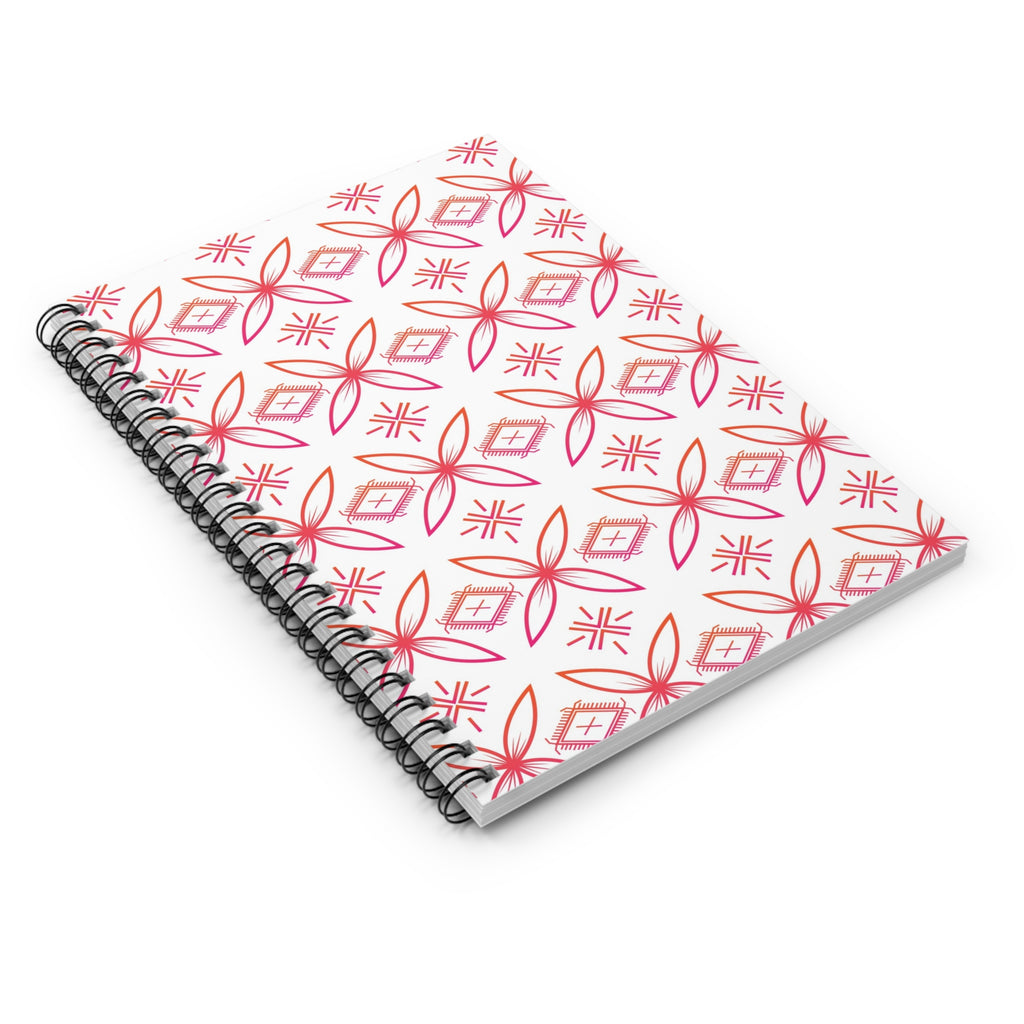 Fuli (Pink & Orange) Spiral Notebook