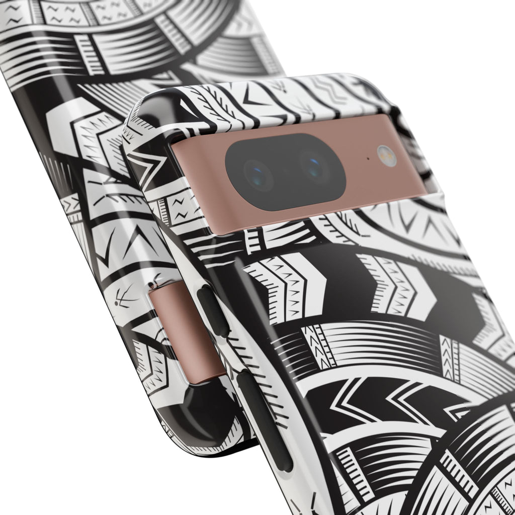 Black and White Tatau Phone Case