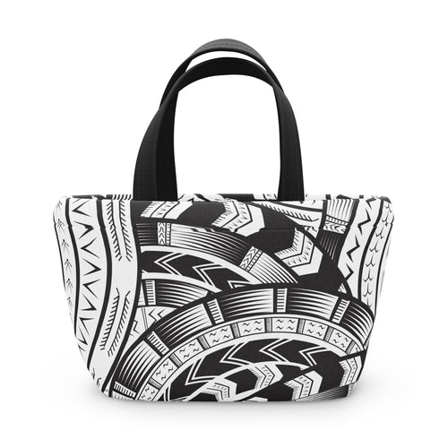 Black and White Tatau Lunch Bag
