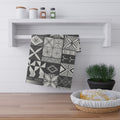 Maluelue (Black & Grey) Tea Towel