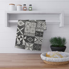 Maluelue (Black & Grey) Tea Towel