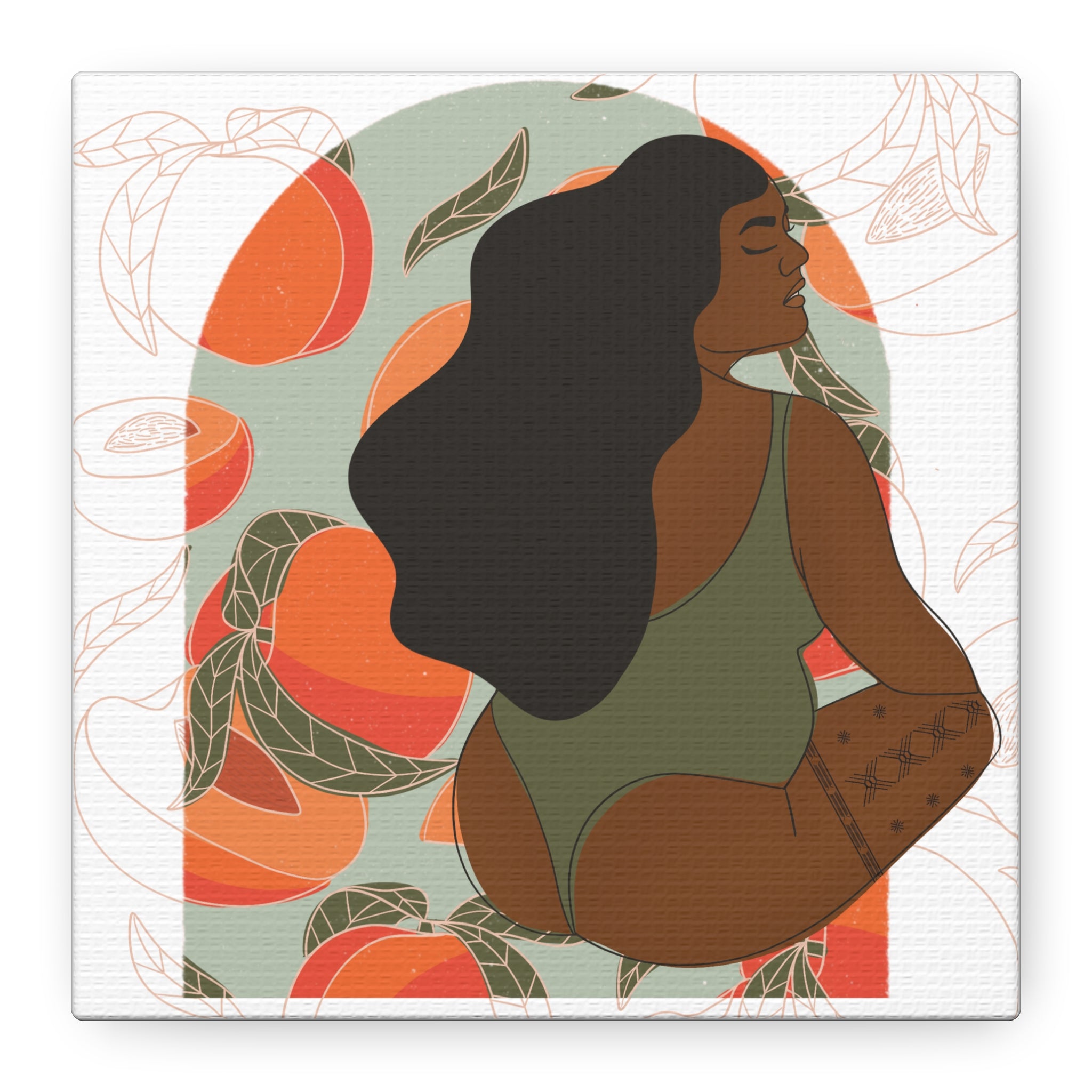 Peach Season Canvas