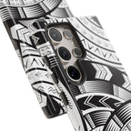 Black and White Tatau Phone Case