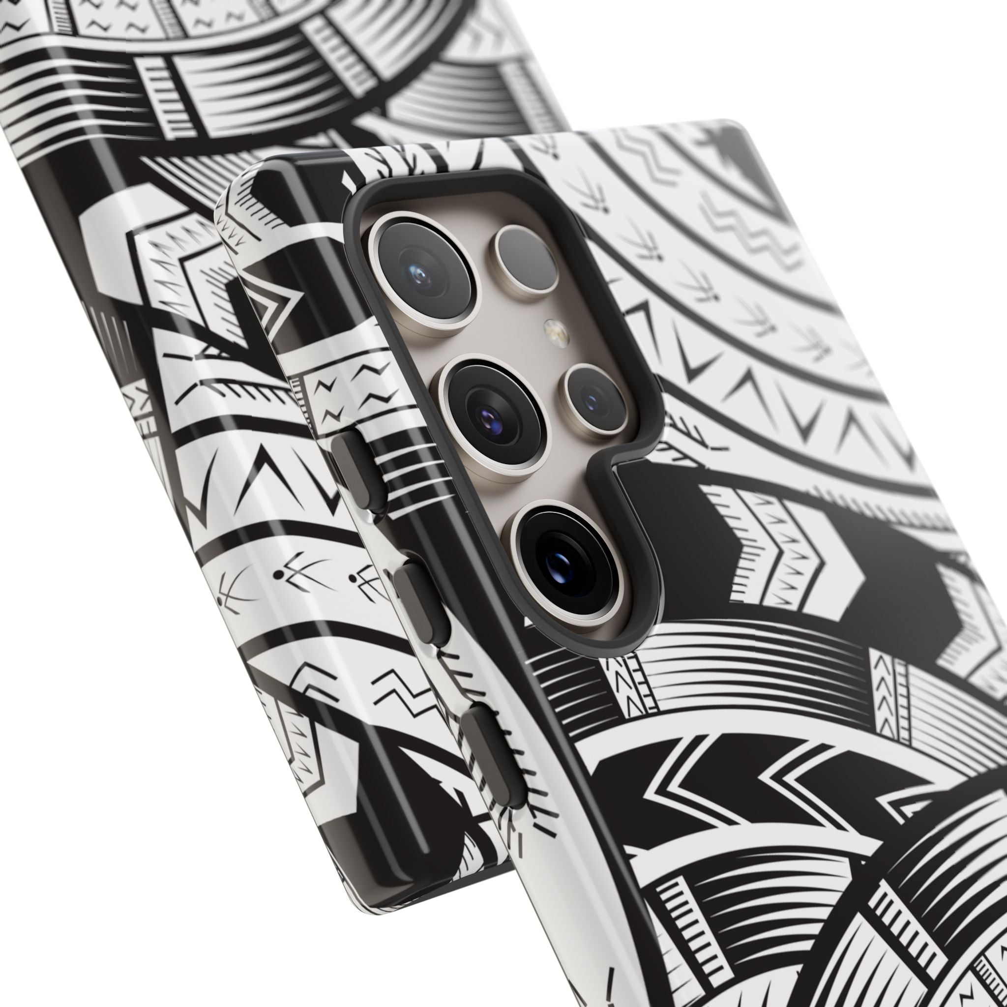 Black and White Tatau Phone Case