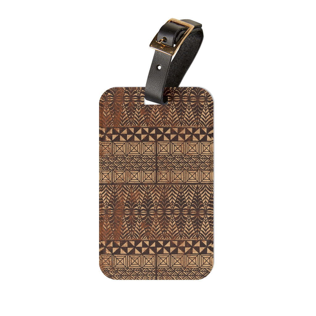 Tongan Ngatu Luggage Tag