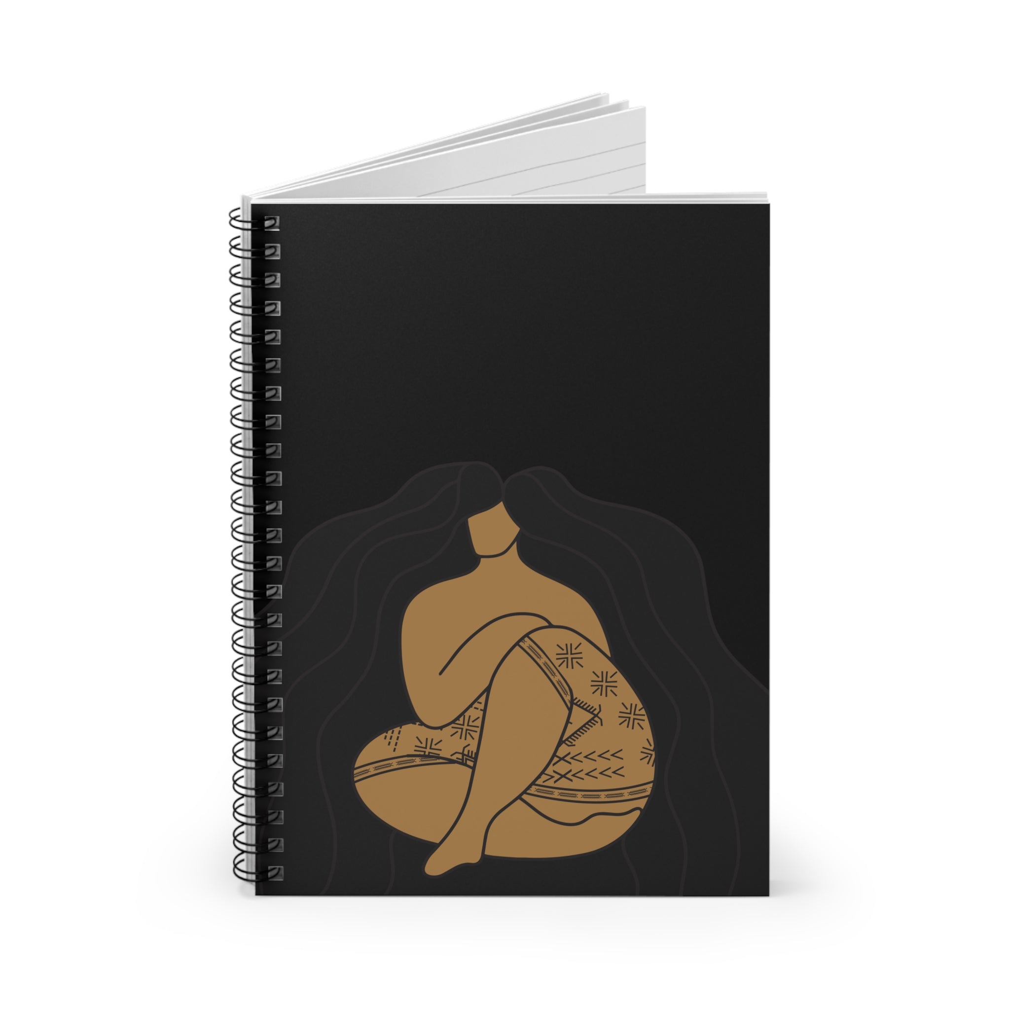 Samoan Malu and Long Hair Don't Care Spiral Notebook