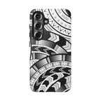 Black and White Tatau Phone Case
