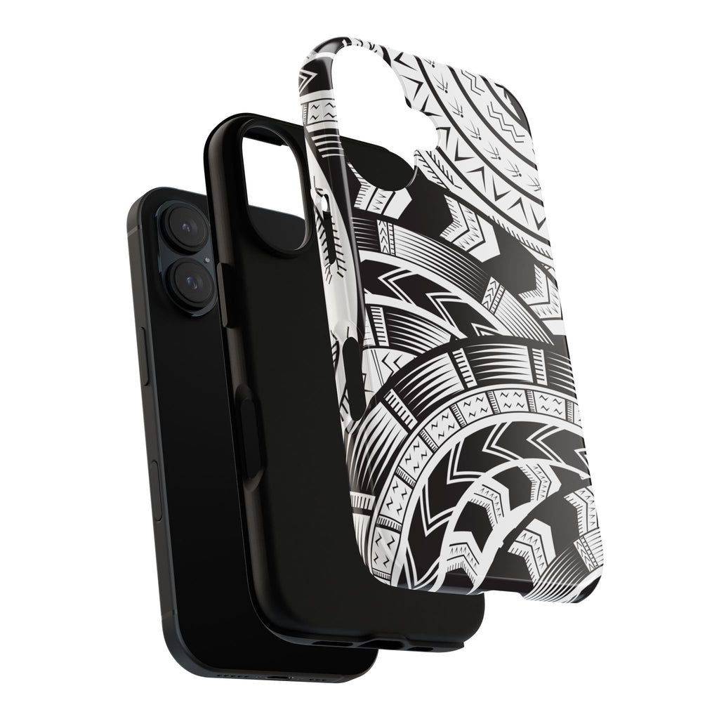 Black and White Tatau Phone Case