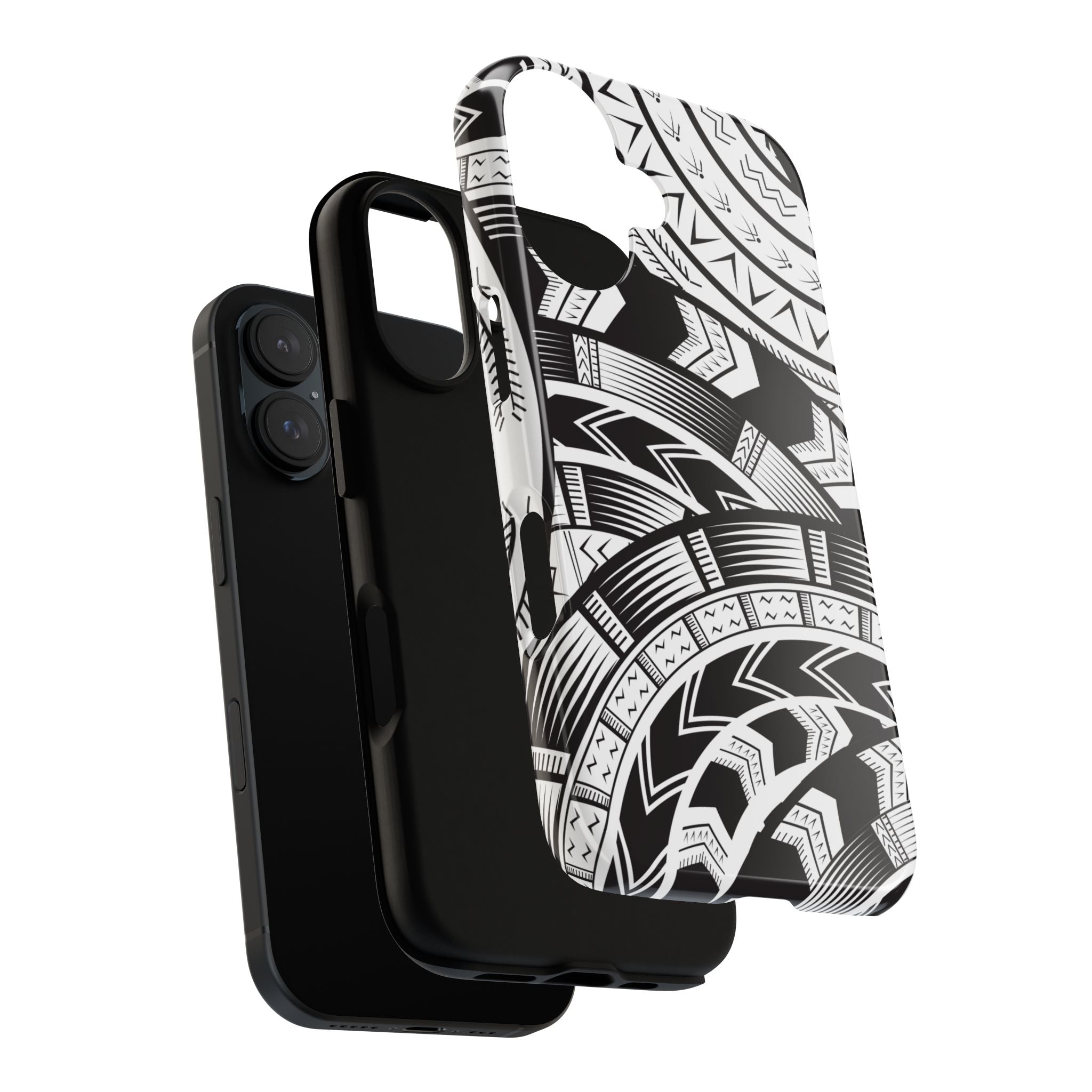 Black and White Tatau Phone Case