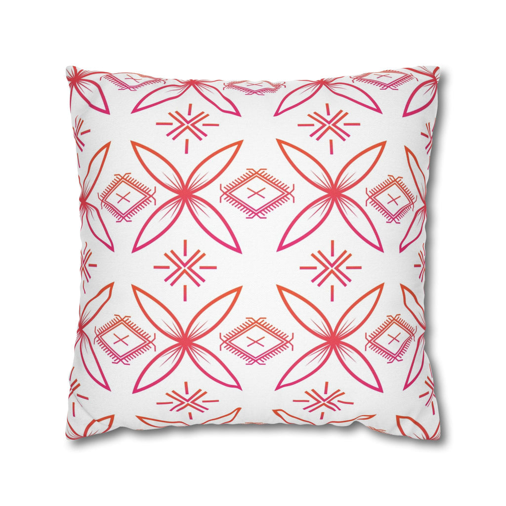 Fuli (Pink & Orange) Square Pillow Case