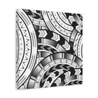 Black and White Tatau Canvas