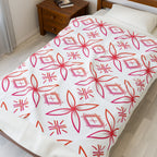 Fuli (Pink & Orange) Velveteen Plush Blanket