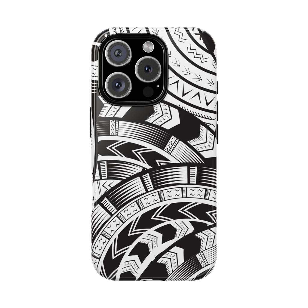 Black and White Tatau Phone Case