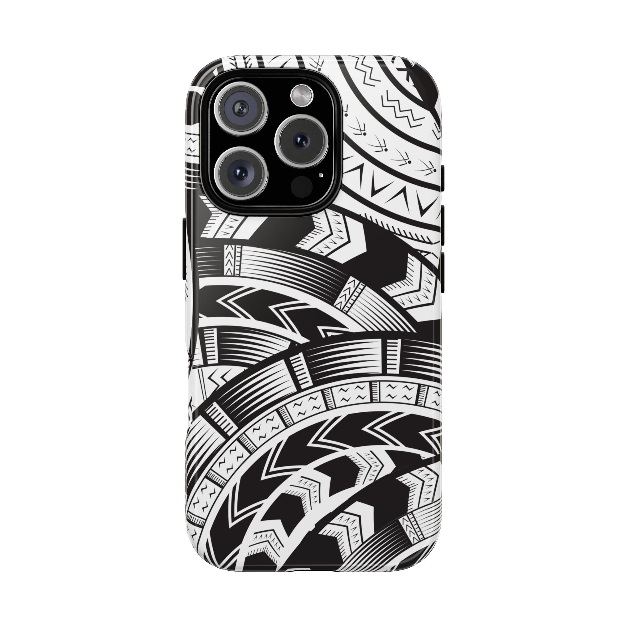 Black and White Tatau Phone Case