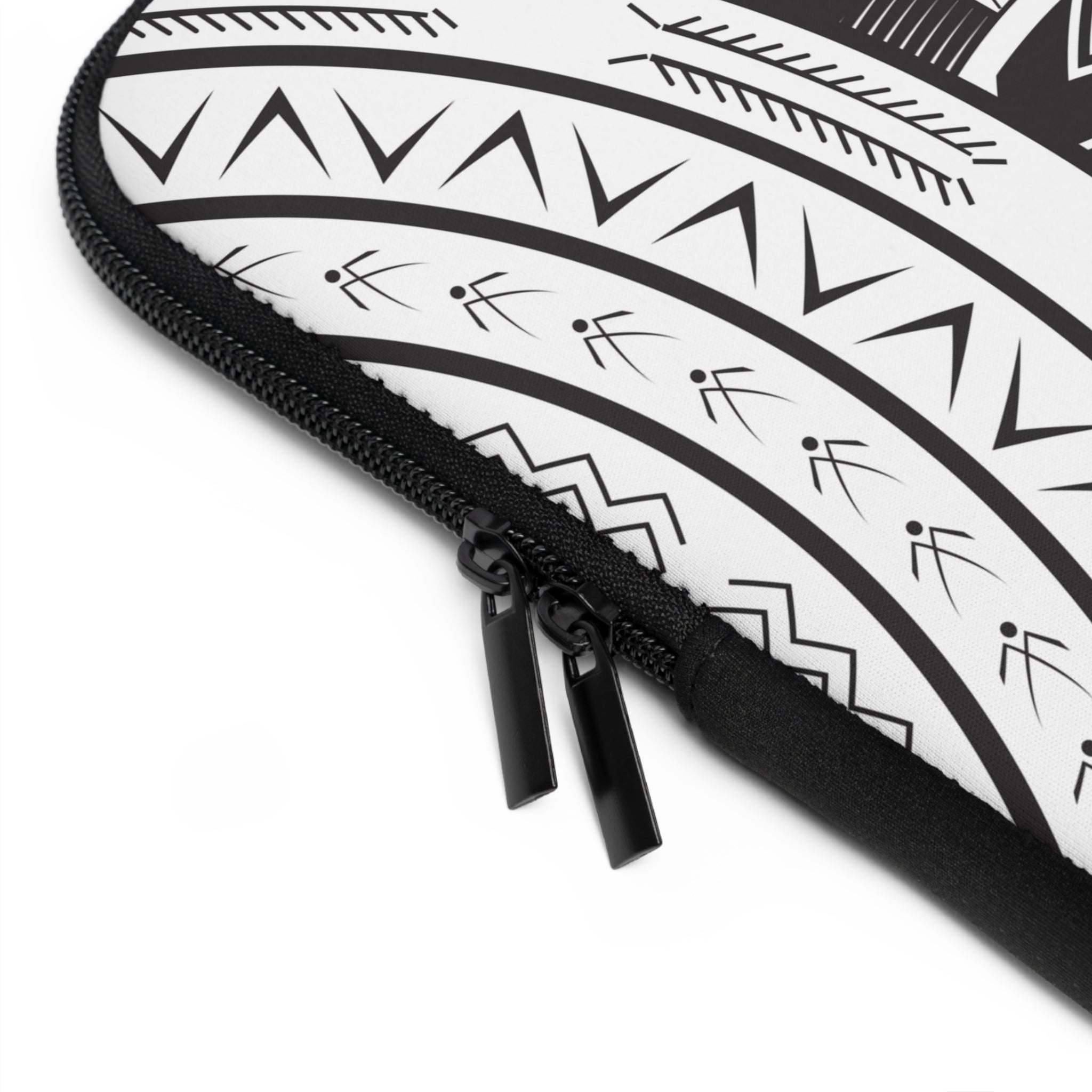 Black and White Tatau Laptop Sleeve