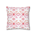 Fuli (Pink & Orange) Square Pillow Case