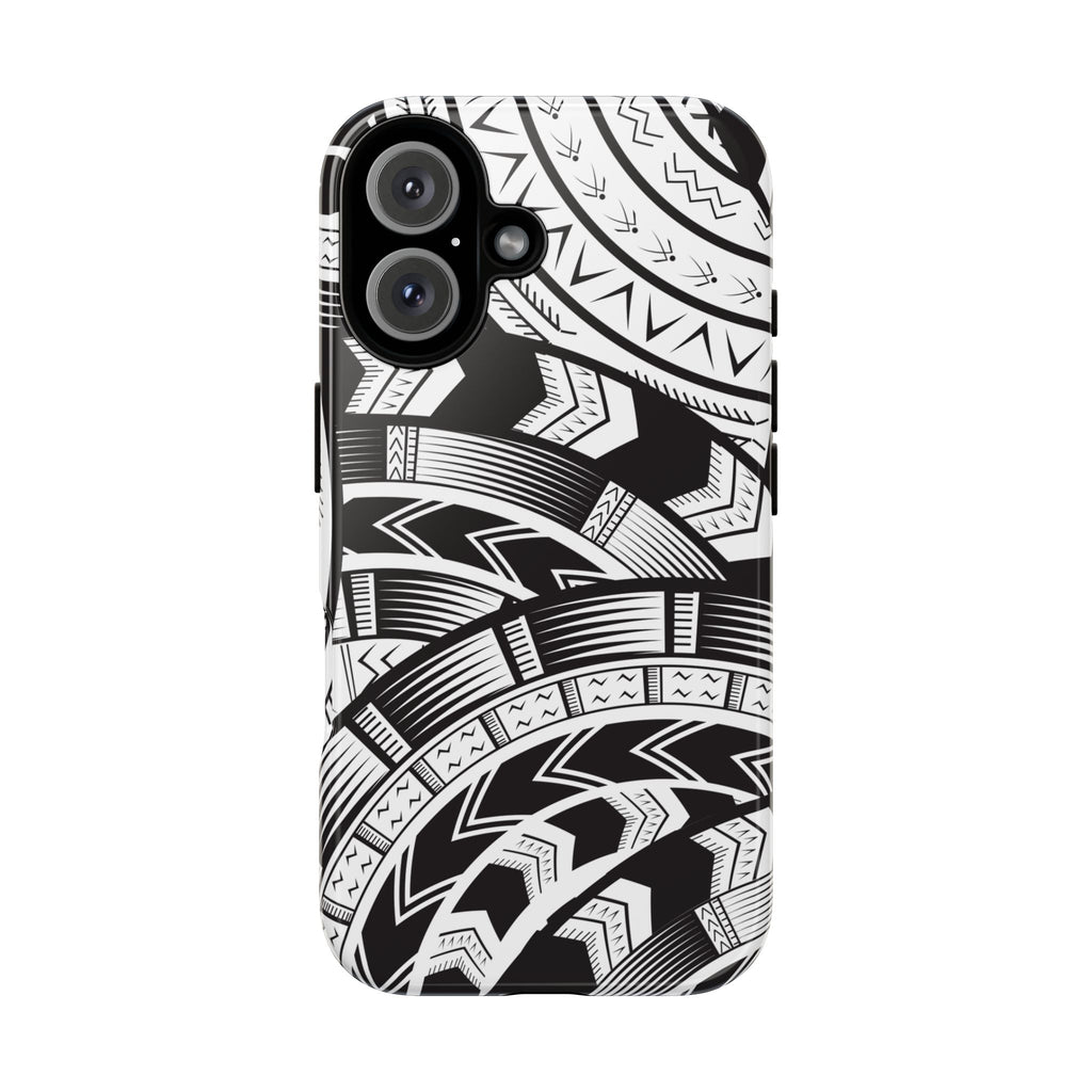 Black and White Tatau Phone Case