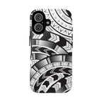 Black and White Tatau Phone Case