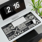 Maluelue (Black & Grey) Desk Mat