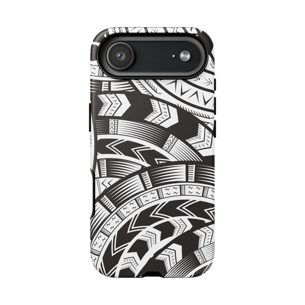 Black and White Tatau Phone Case