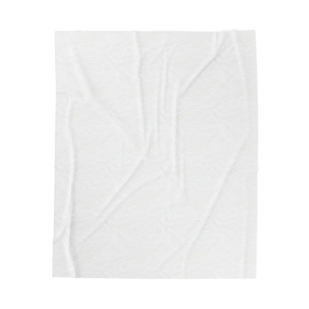 Black and White Tatau Velveteen Plush Blanket