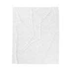 Black and White Tatau Velveteen Plush Blanket