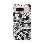 Black and White Tatau Phone Case