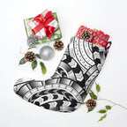 Black and White Tatau Christmas Stocking