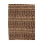 Tongan Ngatu Velveteen Plush Blanket