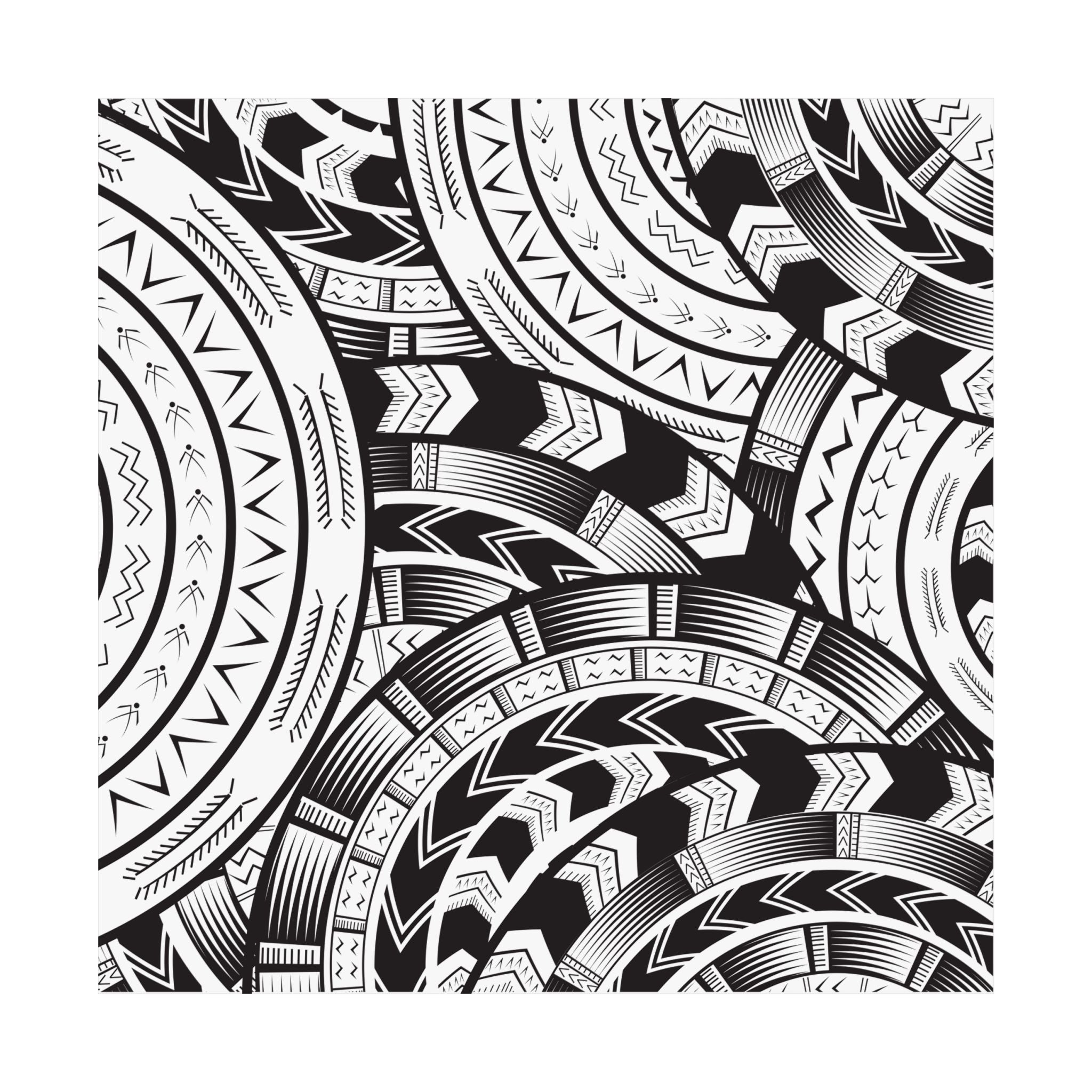 Black and White Tatau Poster