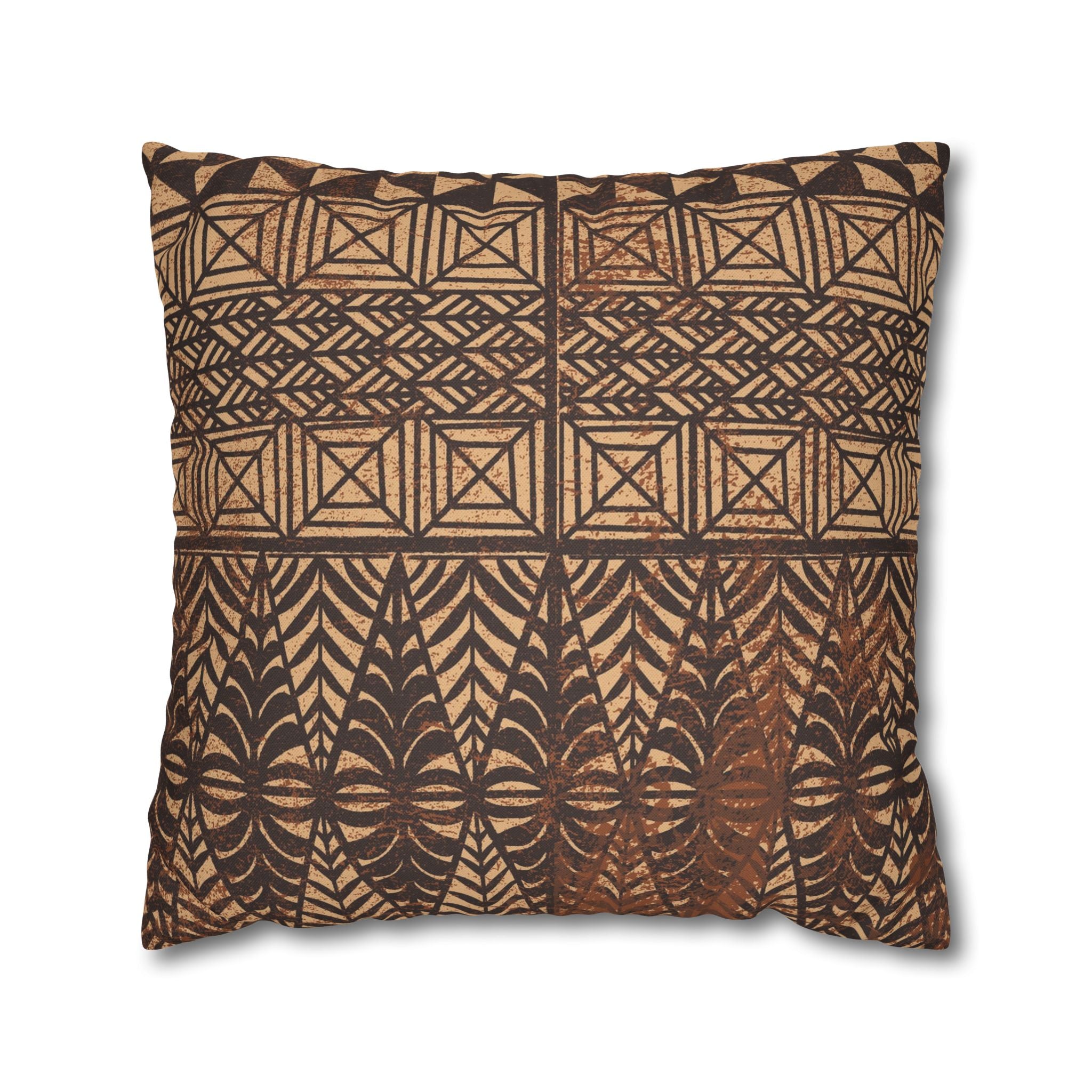Tongan Ngatu Square Pillow Case